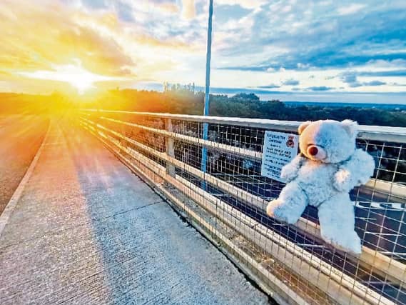 It is hoped the teddy bear will provide comfort