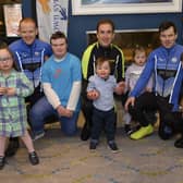 At the launch of the Three Counties Cycle are Ruth Hayes, Rory Keating, Ritchie Walsh, Sean Kelly, Charlie Tuffy, Ameliya Daly, Robbie Kenneally, and Rory Winship