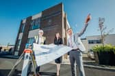 Eoin O’Neill, Michael Barrett Partnership Quantity Surveyors; Andrea Murphy, principal, CBS Charleville and Tony McSweeney, deputy principal  | PICTURES: Brian Arthur