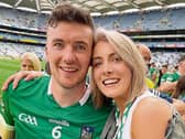 Louise  celebrates Limerick's big win  in Croke Park with her boyfriend, Limerick hurling  captain  Declan Hannon