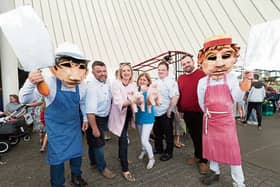 Chef Tom Flavin, Cllr Olivia O'Sullivan, eatinlimerick; Eithne Gavigan, LIT; Keith Piggot, No1 Pery Square and David Fitzgerald of Limerick Milk Market at the launch  | PICTURE: Eamon Ward