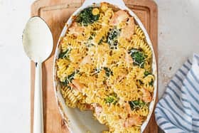 Salmon & Broccoli Pasta Bake