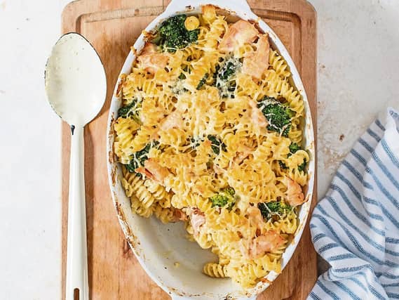 Salmon & Broccoli Pasta Bake