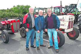 Memories of 2019!Enjoying the Vintage Rally were Seamus Keane, Michael Comerford and Jackie Brennan PICTURE: VICKY COMERFORD