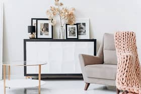 Change your throws, cushion covers and console top for a budget redesign