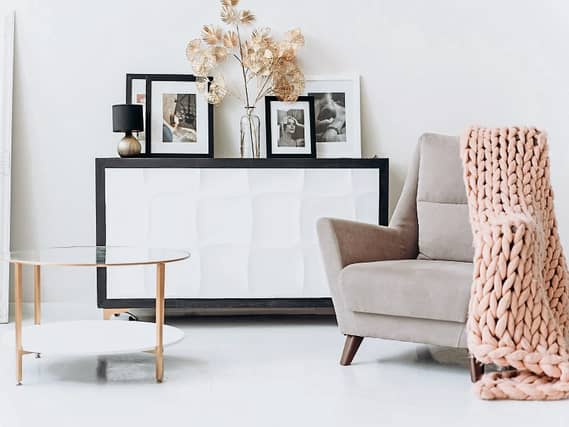 Change your throws, cushion covers and console top for a budget redesign