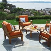 Simple stunning: Teak garden furniture can last for years and years if looked after properly