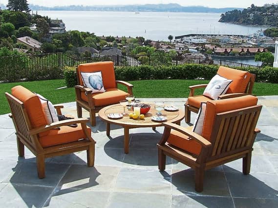 Simple stunning: Teak garden furniture can last for years and years if looked after properly