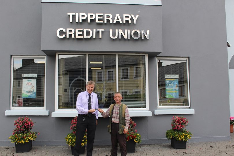 Congratulations to Timmy on winning car in Tipperary Town Credit Union draw