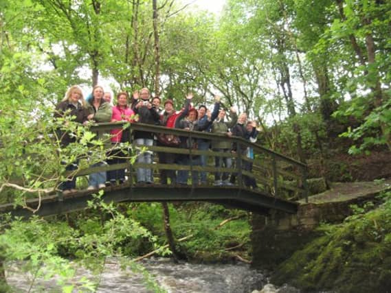 Participants of a previous guided walk earlier this year.