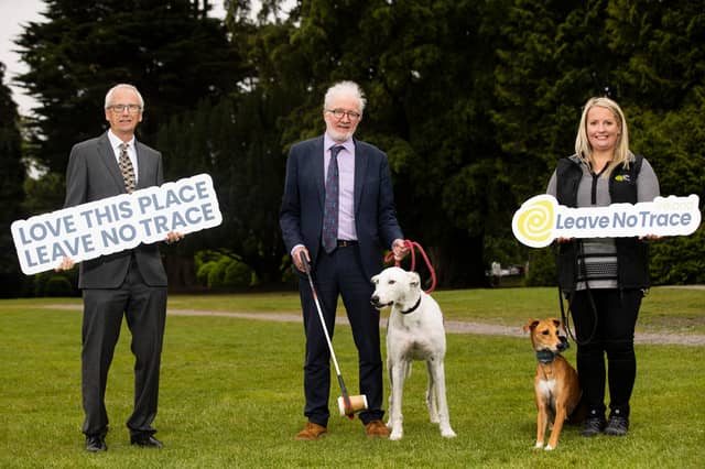 Minister Malcolm Noonan pictured at the launch of the Leave No Trace campaign