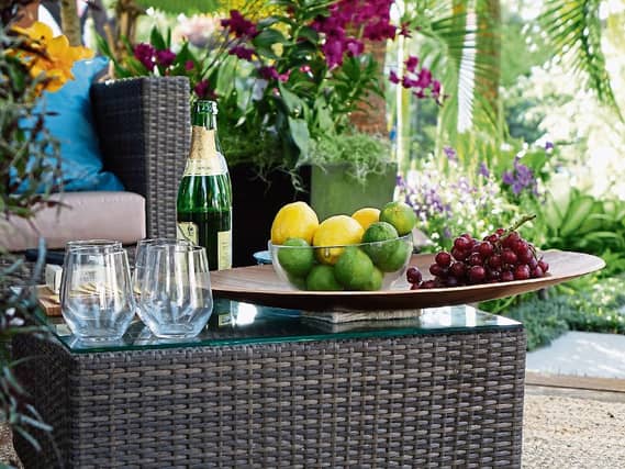 Choose suitable furniture with weather proof fabrics
