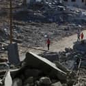 A scene of devastation in Gaza.
