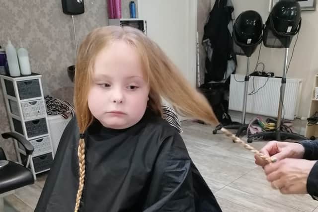 When she found out that many young people lose their hair when they are sick, Jade decided to donate some of her hair towards making a wig for another child.