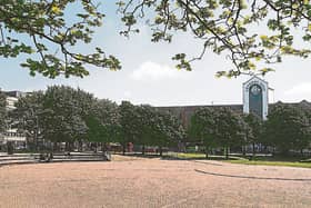 The road at Arthurs Quay Park will be diverted under the plan