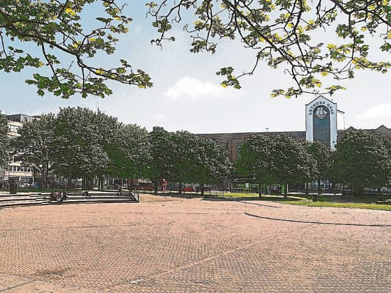 The road at Arthurs Quay Park will be diverted under the plan