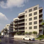 A graphic illustration of the proposed development