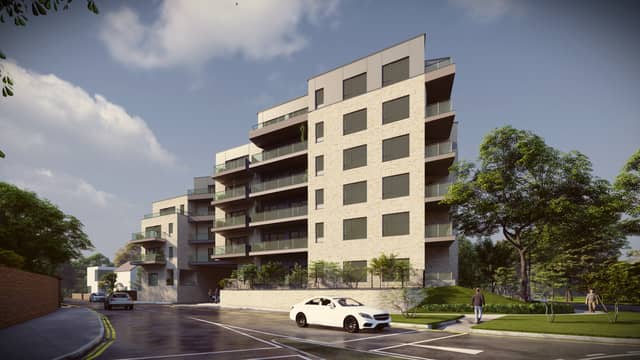 A graphic illustration of the proposed development