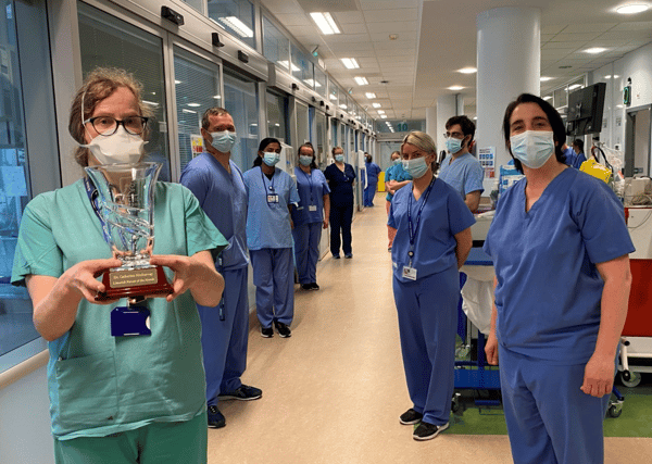 Dr Catherine Motherway with some her colleagues at University Hospital Limerick