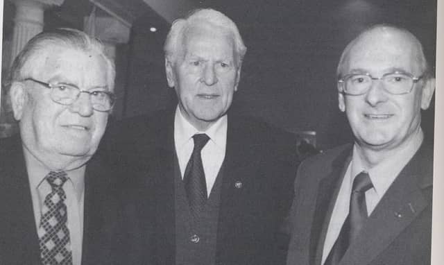 Founders of Féile back in 1971. Tommy Barrett, Seamus O’Riain and Eamon De Stafford