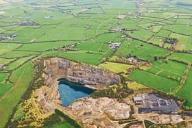 An aerial photo of Ballyneety quarry courtesy of Limerick Against Pollution