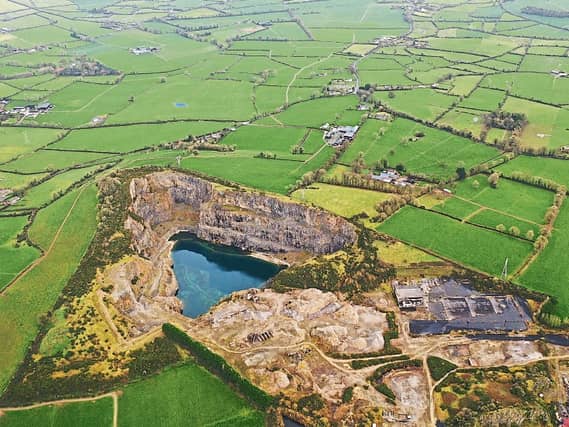 An aerial photo of Ballyneety quarry courtesy of Limerick Against Pollution