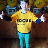 Michael Coogan (9) has raised €860 for Focus Ireland