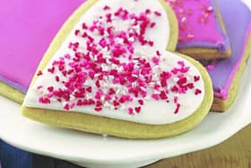 Love Heart Iced Cookies