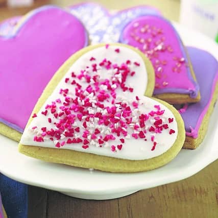 Love Heart Iced Cookies