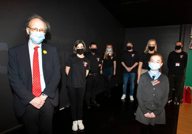 Education Minister Peter Weir pictured at Studio 2. Photo by Jim McCafferty Photography