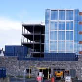Working is continuing on the new office block at Ebrington.