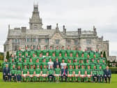 Iconic picture: The All-Ireland winning squad of 2018 photgraphed with team sponsor and TLC ambassador JP McManus outside Adare Manor | PICTURE: DIARMUID GREENE