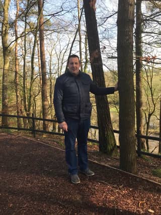 Cllr Peter ‘Chap’ Cleere on the Silaire Wood boardwalk