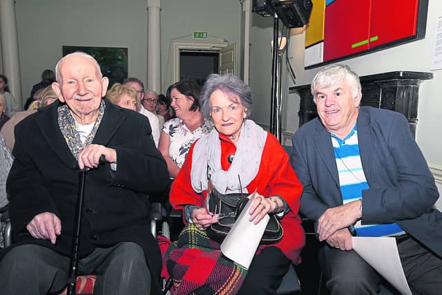The late Sean Kenny, Ann Kenny and Pat Shortall at the 2019 Culture Night at The Heritage Centre, Kilkenny Picture: VICKY COMERFORD