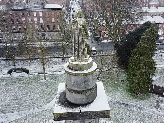 Limerick woke up to a dusting of snow and ice this morning, as this fabulous drone picture from local academic Dr Paul O'Brien reveals