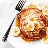 Banana and Peanut Butter Vegan Pancakes