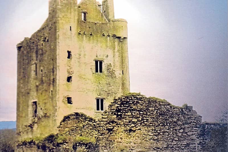 Kilcash Castle which appears on the front cover of John Flood's new book "Kilcash and the Butlers of Ormond."