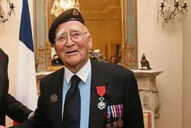 Henry Place was bestowed with France’s highest honour, the Legion d’Honneur,, in 2015