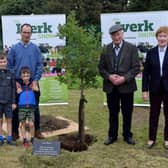 Iverk Show Society President Jack Kearns, with his wife Nan, son Liam, daughter-in-law Karen, and grandchildren Jack, Conor and Kate Kearns
