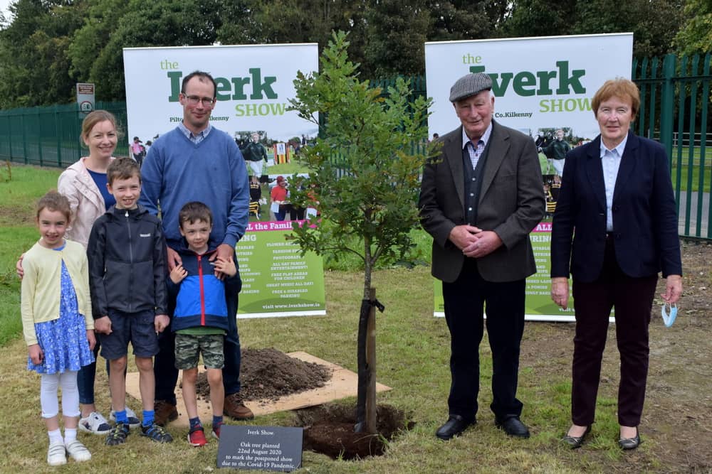 Iverk Show Society President Jack Kearns, with his wife Nan, son Liam, daughter-in-law Karen, and grandchildren Jack, Conor and Kate Kearns