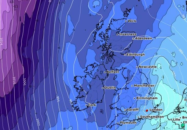 SNOW WARNING: Snow and ice warnings issued for parts of Ireland as temperatures set to plummet. PIC: WX Charts
