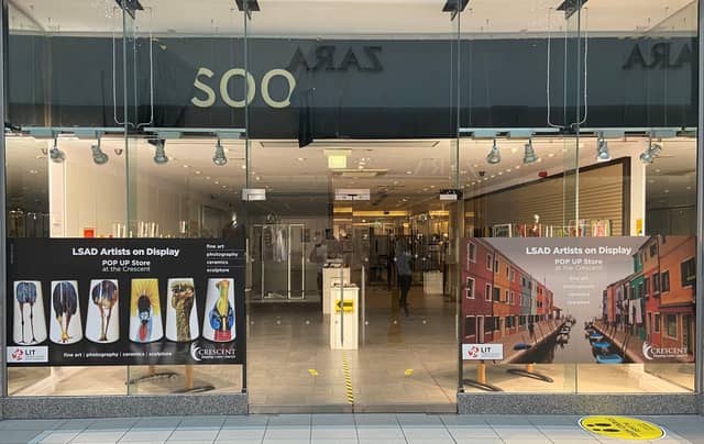 The pop-up gallery is located at the former Monsoon outlet at the Crescent Shopping Centre