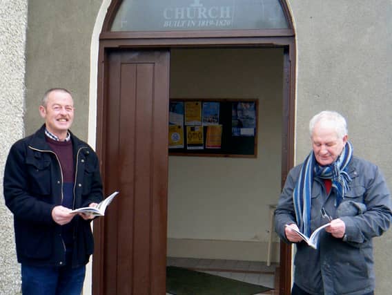 Fr. Celsus Tierney PP and Tommy Ryan, chair of the Ballycahill 200 Committee