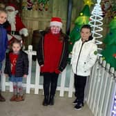 Some of the young people who met Santa.