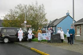 The meals on wheels team: Margaret Guiney, Mary Mulvihill, James Keane, Eamonn Bell, Eamon Sweeney, Joe Kennedy, Rachel Duff (The Chef), Ruth Cregan, Mary Hogan and John Anthony Culhane