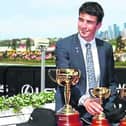 Mark Power with the Melbourne Cup