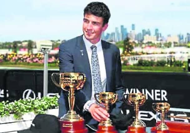Mark Power with the Melbourne Cup