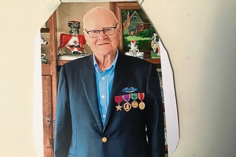 The late Thomas F Moore was one of the last  survivors of the Normandy Landings in  WWII