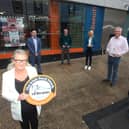 Liz Horgan & John Doyle, BoI with local Blas na hEireann winners James Doherty, Old Irish Creamery Cheese, Maura Kearney, Kearney Home Baking, Tom O'Connell, Glenstal Foods & Kathy McAndrew-Wallace