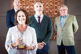 Finola O'Donnell, chairperson of Ingenium TC who accepted the award. Also pictured is Darren Harding, Clayton Hotel; Donn O'Sullivan, Limerick Leader and Dave O'Hora, Southern PICTURE: Keith Wiseman